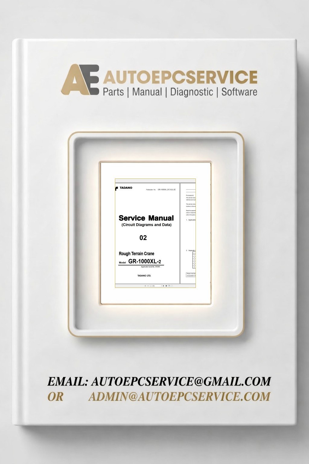 Tadano Crane GA GR GS GT 6.0 GB PDF Service Manual Circuit Diagram Operator Maintenance Manual DVD 11 Download