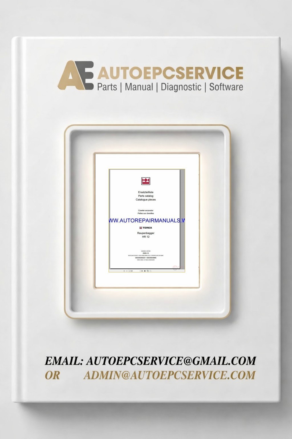 Terex Excavator Full Set Parts Catalog DVD4 Download