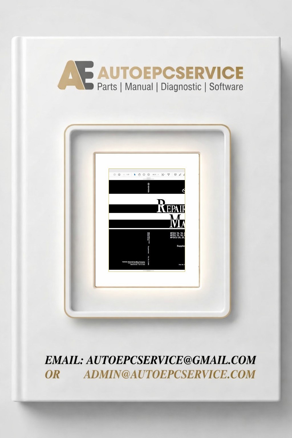 Toyota Forklift 8FGDU15 32 8FGCU20 32 Series Repair Manual CU066 1 Download