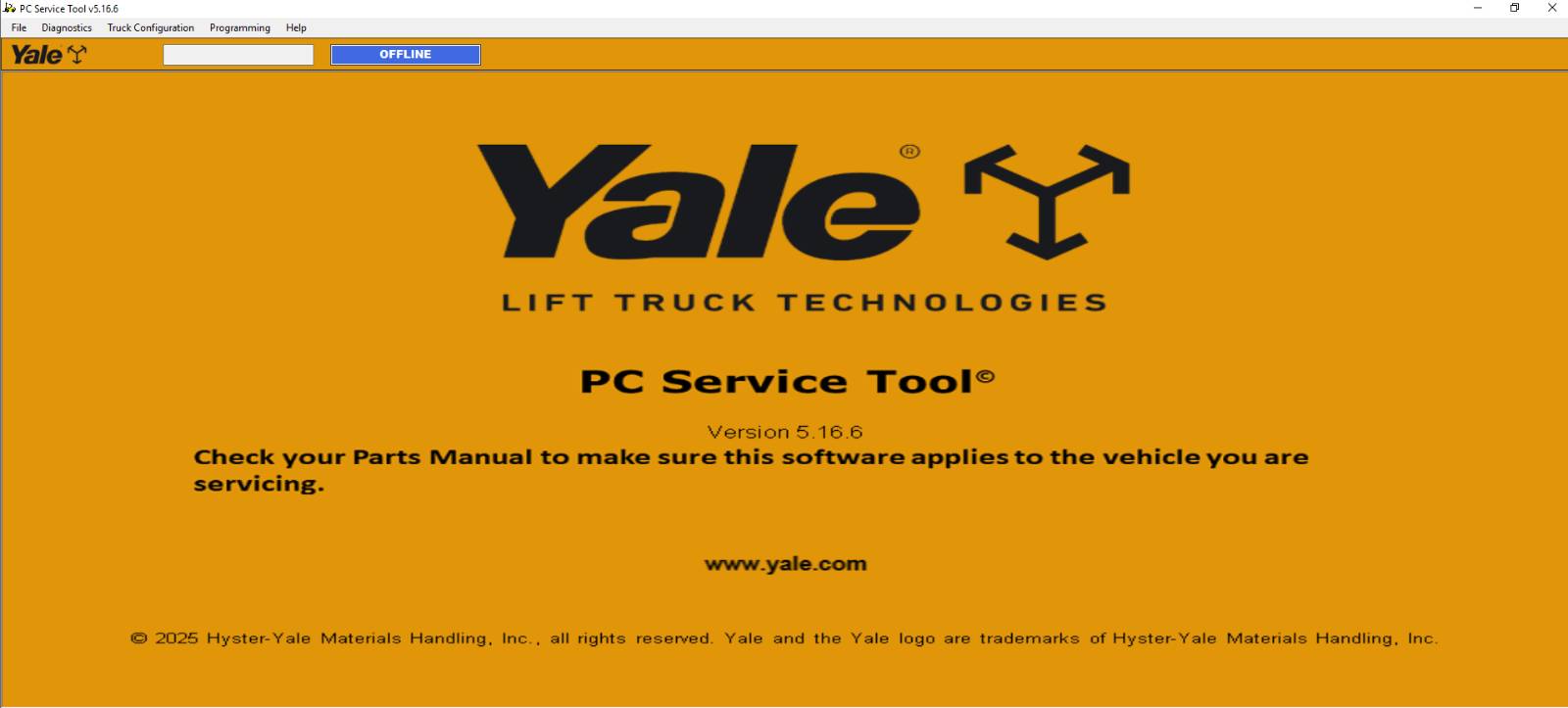 Yale Forklift PCST v5.16.6 2026 Service Tool Remote Installation 1